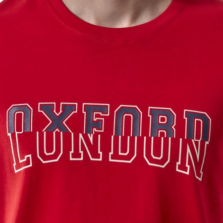 Admiral Ανδρικό Μπλουζάκι T-Shirt Oxford Κόκκινο