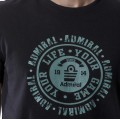 Ανδρικό Μπλουζάκι T-Shirt Button Admiral Μαύρο