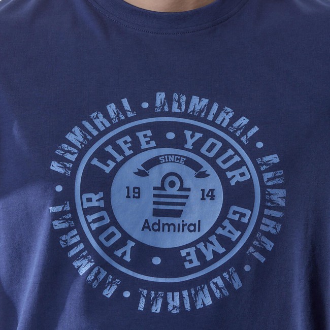 Ανδρικό Μπλουζάκι T-Shirt Button Admiral Μπλε