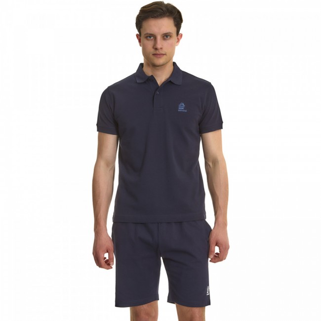 Admiral Ανδρικό T-Shirt Μπλουζάκι Polo Navy