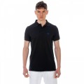 Malibu Ανδρικό Μπλουζάκι T-Shirt Polo Karte Μαύρο