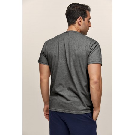 Μπλούζα Mακό Λαιμόκοψη 678 Ανθρακί