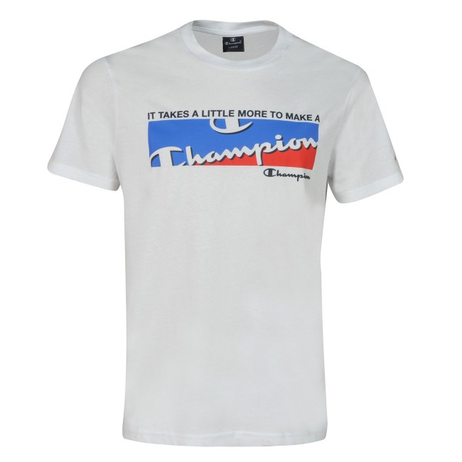 CHAMPION Ανδρικό T-shirt Graphic Shop Square White