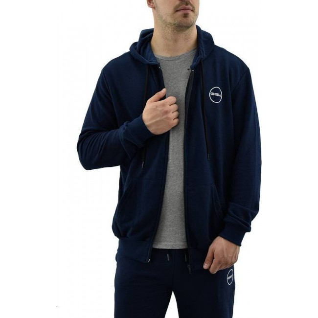 GSA Hoodie Men Tempo Zipper ΜΠΛΕ