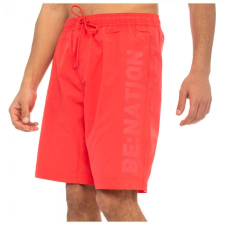 BENATION ESSENTIALS LONG LENGTH SWIMSHORT RED