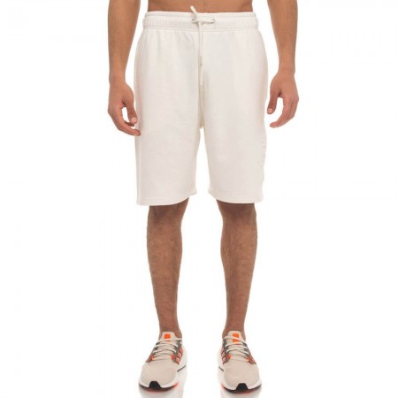 BE:NATION ESSENTIALS TERRY SHORTS WITH EMBOSSED LOGO Εκρού
