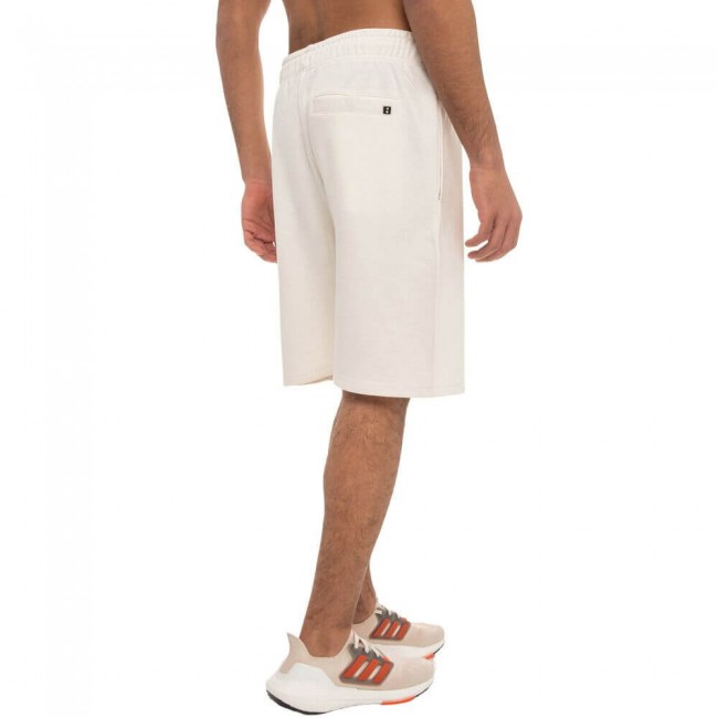 BE:NATION ESSENTIALS TERRY SHORTS WITH EMBOSSED LOGO Εκρού BE:NATION ESSENTIALS TERRY SHORTS WITH EMBOSSED LOGO Εκρού