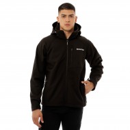 Be:NationΧειμωνιάτικο Μπουφάν Softshell Αδιάβροχο και Αντιανεμικό Μαύρο