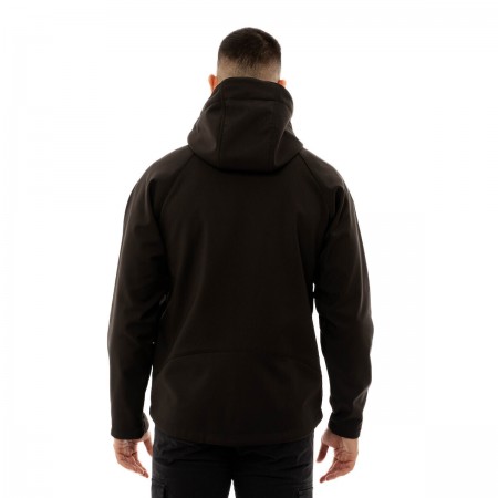 Be:NationΧειμωνιάτικο Μπουφάν Softshell Αδιάβροχο και Αντιανεμικό Μαύρο