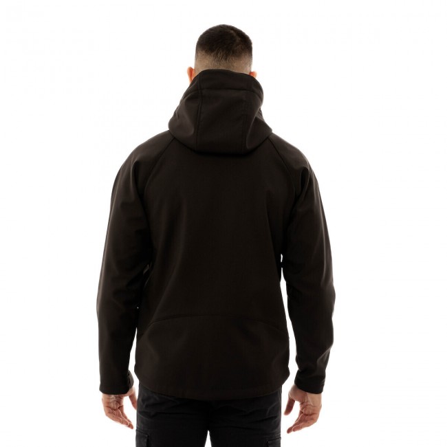 Be:NationΧειμωνιάτικο Μπουφάν Softshell Αδιάβροχο και Αντιανεμικό Μαύρο