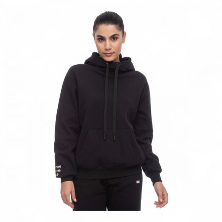 Be:NationΓυναικείο Φούτερ Μαύρο