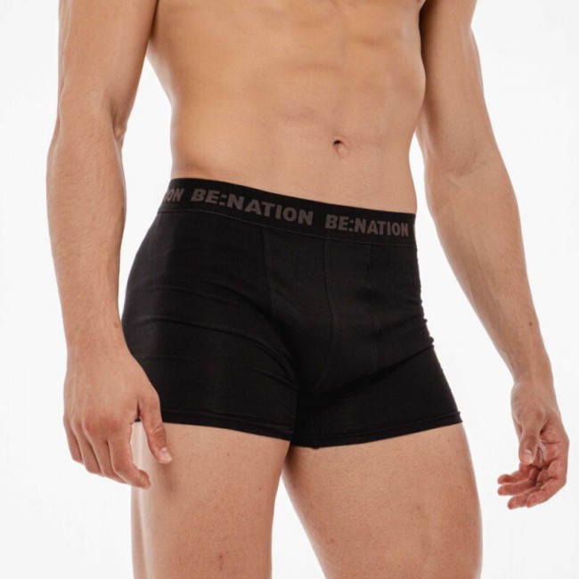 Be:NationΑνδρικά Μποξεράκια Μαυρο 3Pack