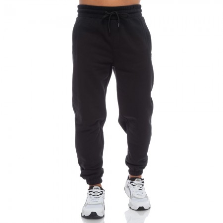 BENATION 02302301 LOGO ELASTIC HEM PANT BLACK 01