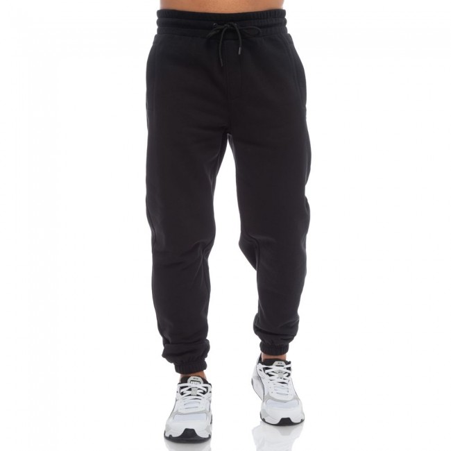 BENATION 02302301 LOGO ELASTIC HEM PANT BLACK 01