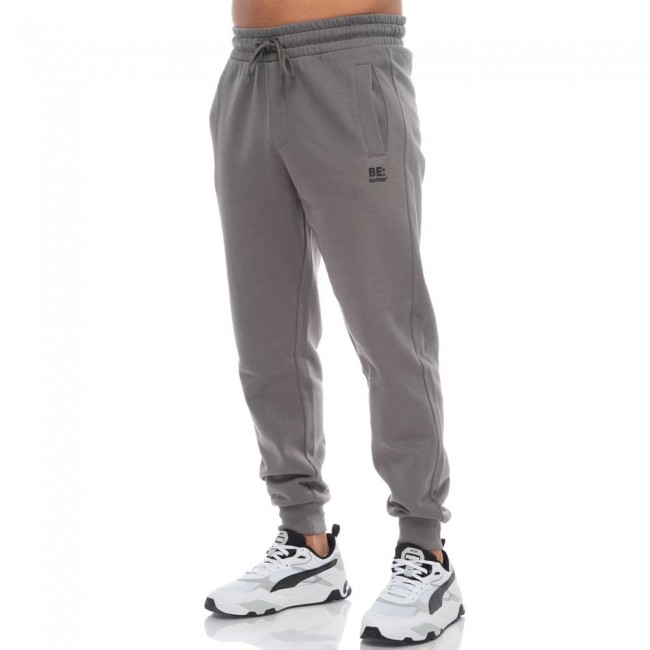 BENATION 02302301 LOGO ELASTIC HEM PANT CHARCOAL 3F