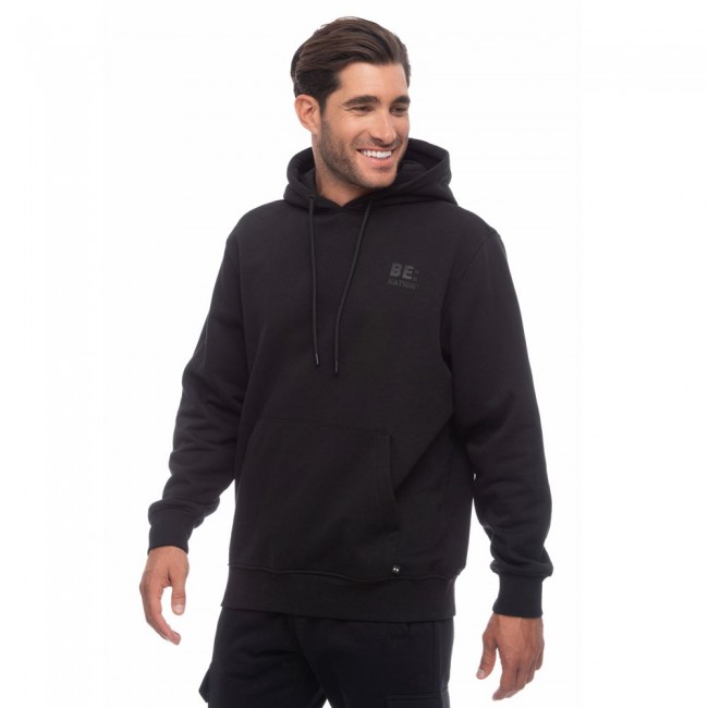 BENATION 06302302 LOGO HOODIE BLACK 01