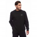 BENATION 06302308 LOGO CREW NECK BLACK 01