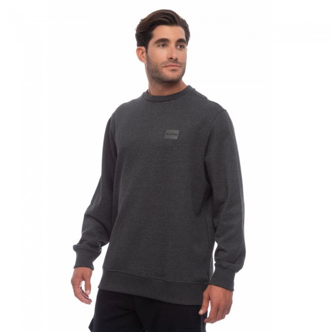 BENATION 06302308 LOGO CREW NECK CHARCOAL 3F