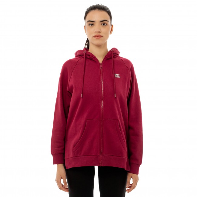 BENATION 07102304 REFLECTIVE FULL ZIP HOOD BORDEAUX 5C