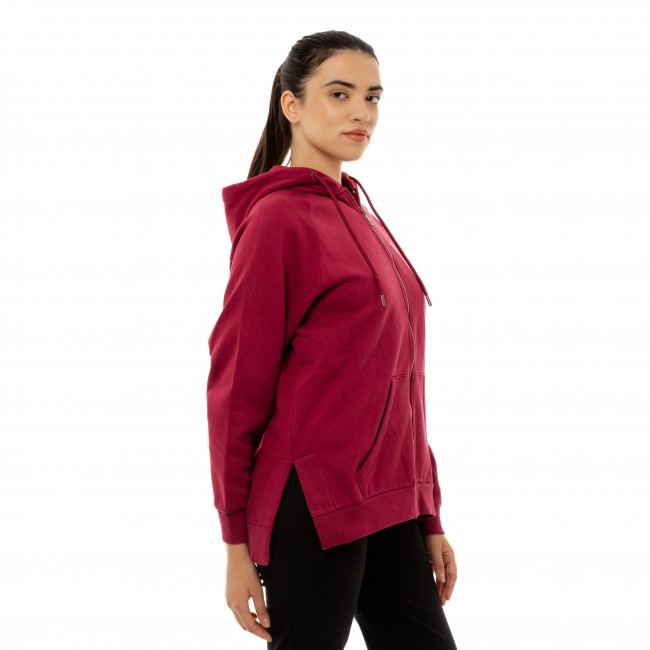 BENATION 07102304 REFLECTIVE FULL ZIP HOOD BORDEAUX 5C