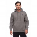 BENATION 07302301 LOGO FULL ZIP HOODIE CHARCOAL 3F