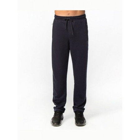 BE NATION STRAIGHT TERRY ZIP PANT Μπλε