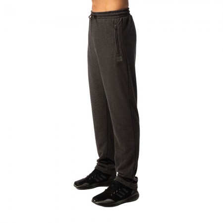 BE NATION STRAIGHT TERRY ZIP PANT Μολυβί