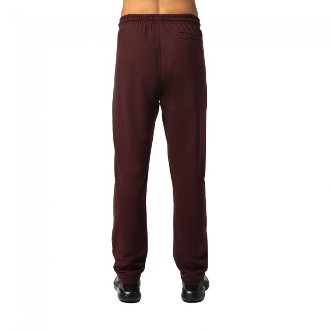 BE NATION STRAIGHT TERRY ZIP PANT Μπορντ΄ω