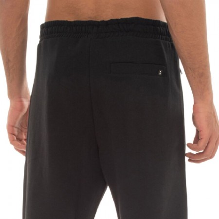 BENATION ESSENTIALS TERRY STRAIGHT ZIP PANT Μαύρο