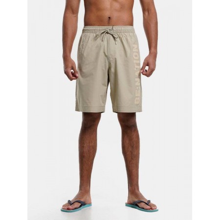 BENATION ESSENTIALS LONG LENGTH SWIMSHORT KHAKI