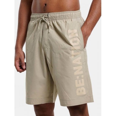 BENATION ESSENTIALS LONG LENGTH SWIMSHORT KHAKI