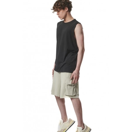 Body Action Ανδρική Βερμούδα Cargo Γκρι 