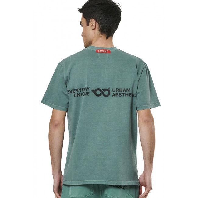 ΑΝΔΡΙΚΟ OVERSIZED NATURAL DYE T-SHIRT PINE GREEN