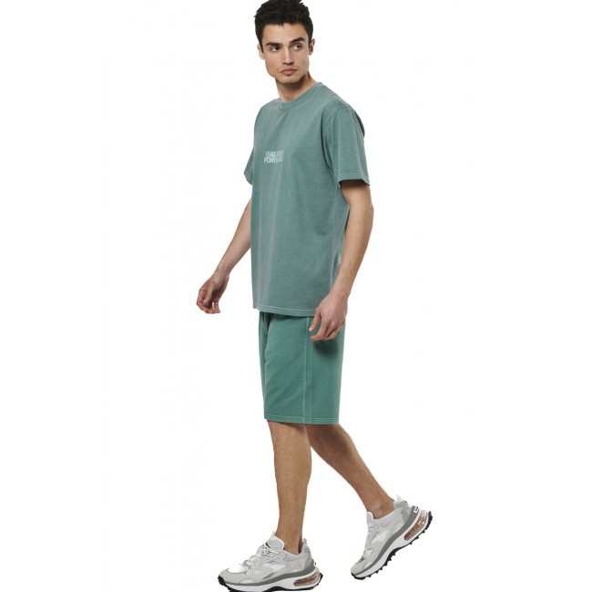 ΑΝΔΡΙΚΟ OVERSIZED NATURAL DYE T-SHIRT PINE GREEN
