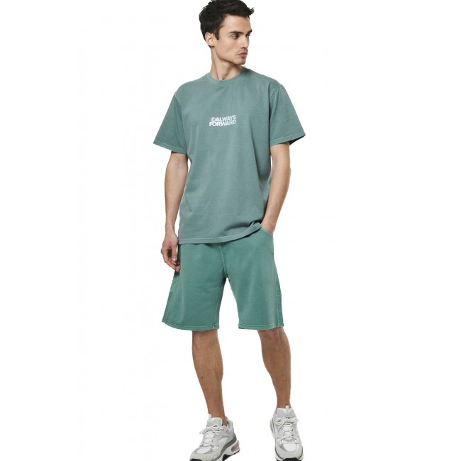 ΑΝΔΡΙΚΟ OVERSIZED NATURAL DYE T-SHIRT PINE GREEN