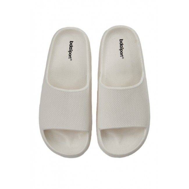 UNISEX SUMMER SLIDES CREAM ECRU UNISEX SUMMER SLIDES CREAM ECRU