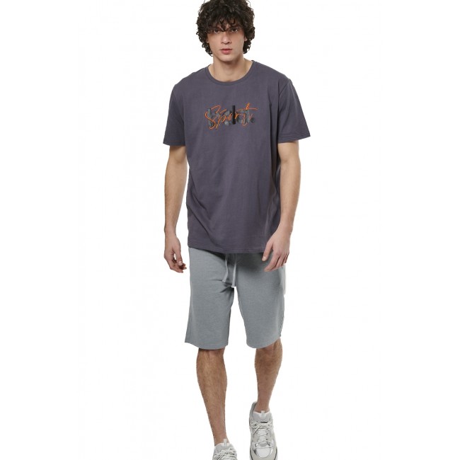 ΑΝΔΡΙΚΗ ΚΛΑΣΙΚΗ ΒΕΡΜΟΥΔΑ Κωδικός 033516-01-SILVER GREY