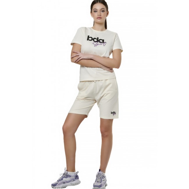 ΓΥΝΑΙΚΕΙΟ ΚΛΑΣΙΚΟ T-SHIRT Κωδικός 051518-01-EGRET ECRU