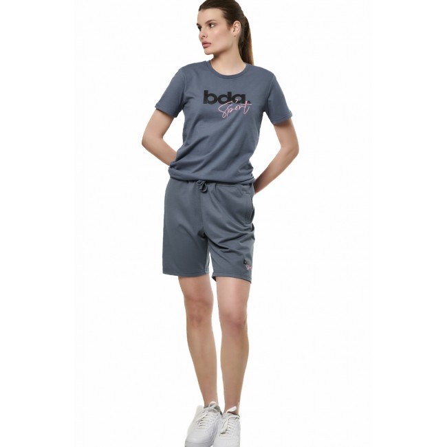ΓΥΝΑΙΚΕΙΟ ΚΛΑΣΙΚΟ T-SHIRT Κωδικός 051518-01-CHINA BLUE