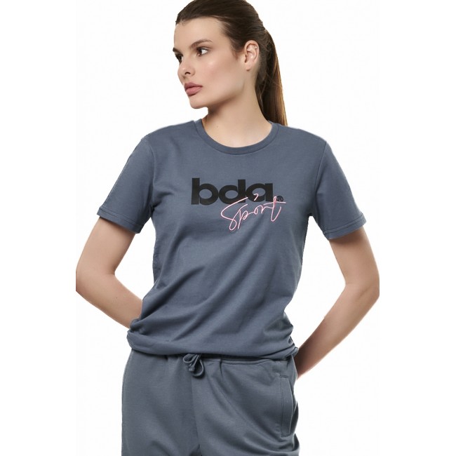 ΓΥΝΑΙΚΕΙΟ ΚΛΑΣΙΚΟ T-SHIRT Κωδικός 051518-01-CHINA BLUE