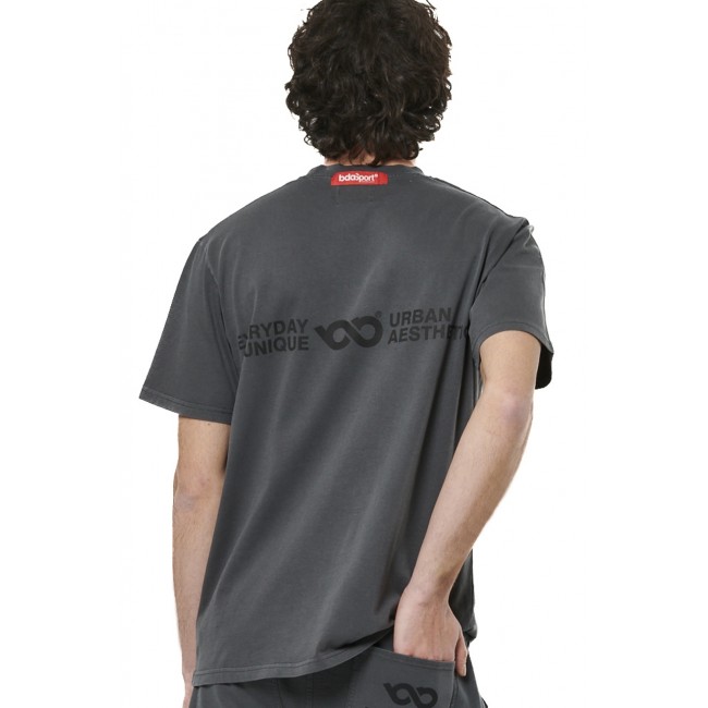 ΑΝΔΡΙΚΟ OVERSIZED NATURAL DYE T-SHIRT Κωδικός 053522-01-CHARCOAL GREY