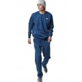 ΑΝΔΡΙΚΟ FLEECE ΦΟΥΤΕΡ ΜΕ ΛΑΙΜΟΚΟΨΗ 063420-01-COBALT BLUE
