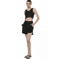 ΓΥΝΑΙΚΕΙΟ WAFFLE CROP ΑΜΑΝΙΚΟ Κωδικός 041515-01-BLACK