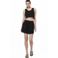 ΓΥΝΑΙΚΕΙΟ WAFFLE CROP ΑΜΑΝΙΚΟ Κωδικός 041515-01-BLACK