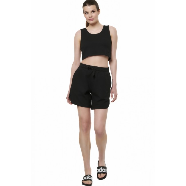 ΓΥΝΑΙΚΕΙΟ WAFFLE CROP ΑΜΑΝΙΚΟ Κωδικός 041515-01-BLACK