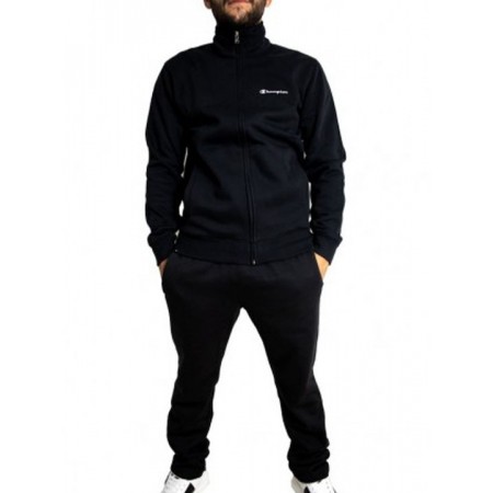 Champion Men's Comfort Fit Full Zip Set Μαύρο