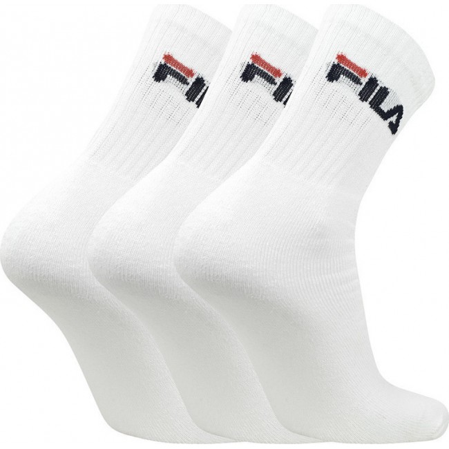 FILA Αθλητικές Κάλτσες Λευκές 3 Ζεύγη