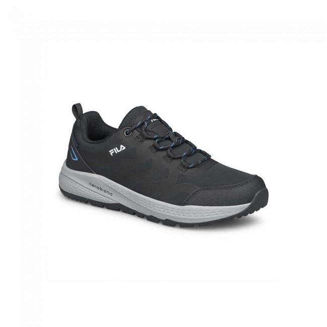 Fila Men's Memory Cross 2 Nanobionic Water Resistant Μαύρο - Γκρι