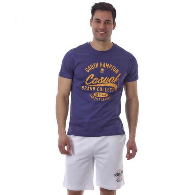 Admiral Ανδρικό Μπλουζάκι T-Shirt Sanath Μωβ