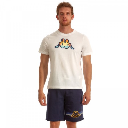 Kappa Ανδρικό T- Shirt Μπλουζάκι Diteo Λευκό